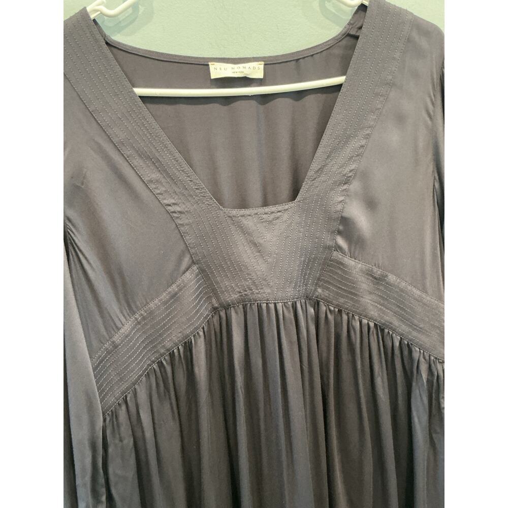 Neu Nomads Annika Dress Sz S Charcoal Grey Tencel Capsule Minimalist Sustainable - Picture 7 of 11